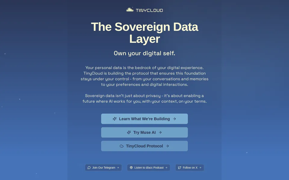 The Sovereign Data Layer, last version 2025-07-14
